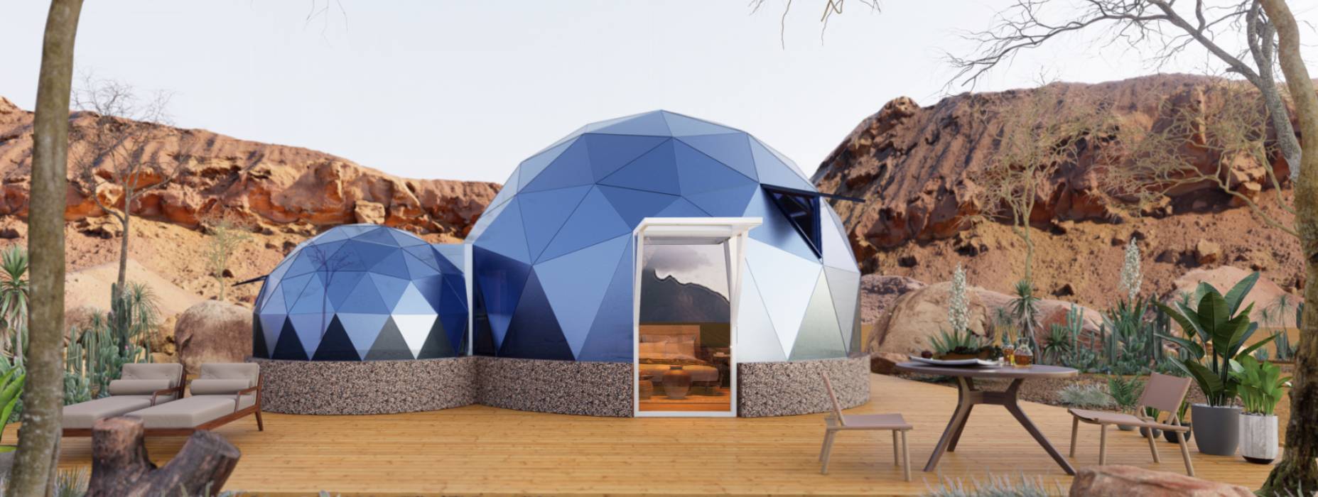 睢县球形智能光伏玻璃星空房